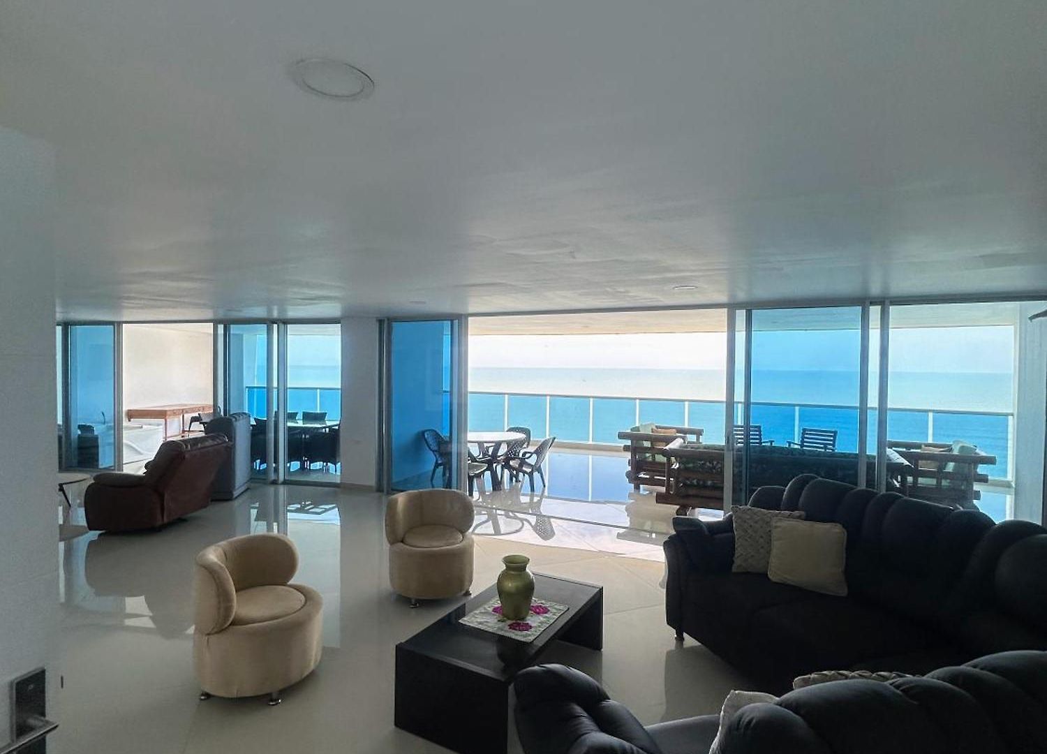 Pent House 450 Mts 360 Front Ocean View Playa Azul Cartagena